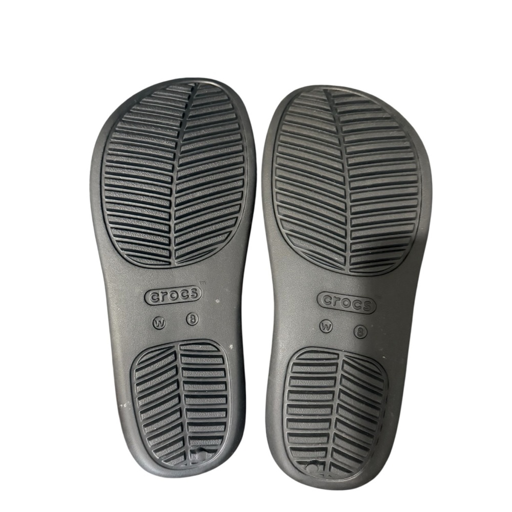 CROCS Women's Getaway Toe Loop Platform Sandal Black Size 8 - Picture 5 of 8